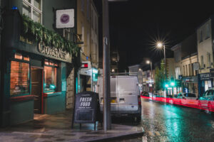 exterior of the crowes nest enniskillen at night - night out in Enniskillen traditional Irish pub - restaurants Enniskillen - enniskillen restaurant